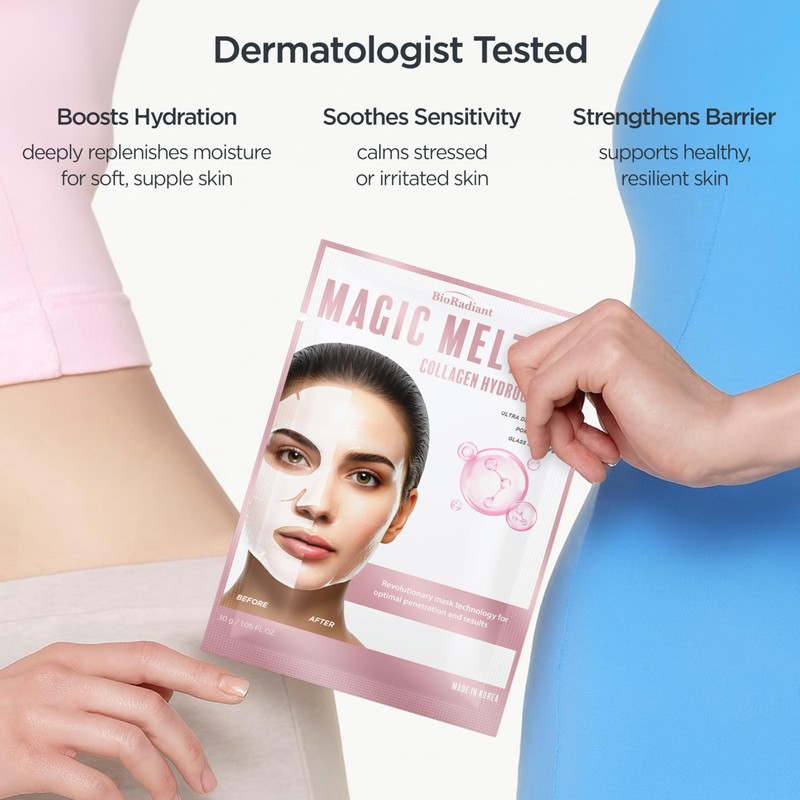 Bio Radiant Hydrogel Collagen Face Mask – Firming & Hydrating