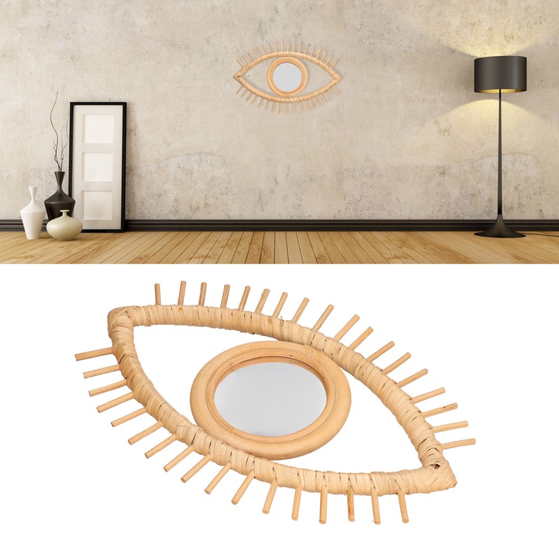 Nordic Innovative Hanging Mirror Wall Mounted Retro Art Entrance Mirror
