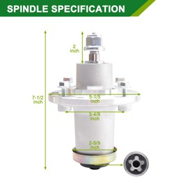 JSXDNWYJ 539112170 Spindle Assembly with 539113300 Pulley - Fits 61 Inch Mower Decks, Fits Husqvarna MZ61 MZ6125 MZ6128 MZT6 EZ6124 EZ5224 FD61M with 61" Deck Zero-Turn Mowers(1-Pack)