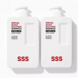 Triple S [셀러허브][웰빙창고] 트리플에스 두피케어 약산성 비오틴 샴푸 1350ml 2개 (S43205027) Sellerherb Triple S Scalp Care Mild Biotin Shampoo 1350ml 2pcs [Single]