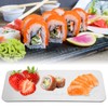 304 Stainless Steel Rectangle Sushi Plate Snacks Fruit Desserts Tray
