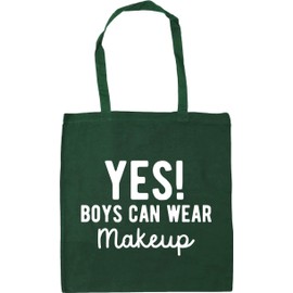 Hippowarehouse Yes boys can wear makeup Tote Shopping Gym Beach Bag 42cm x38cm, 10 litres