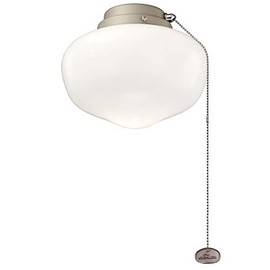 9W 1 LED Schoolhouse Ceiling Fan Light Kit - with Traditional Inspirations - 6.75 inches Tall by 8 inches Wide-Antique S