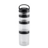TOBEOME Stackable Snack Containers for Children and Adults, 4 Stackable