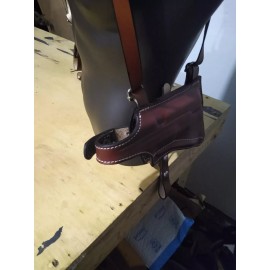 Handmade H&K UPS expert 45 shoulder holster with any light/ laser w 2 pouch mags.