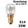 Calex Oven Heat Resistant Bulb Clear, 25W E14