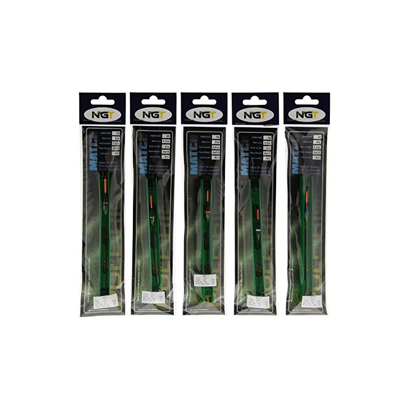 NGT FO-POLERIG-COARSE-10 Pack Of 10 Assorted General 'coarse' Pole Rigs