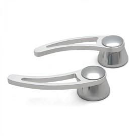 Autoloc Brushed Billet Aluminum Interior Car Door Handle Levers (Pair) Universal Fit