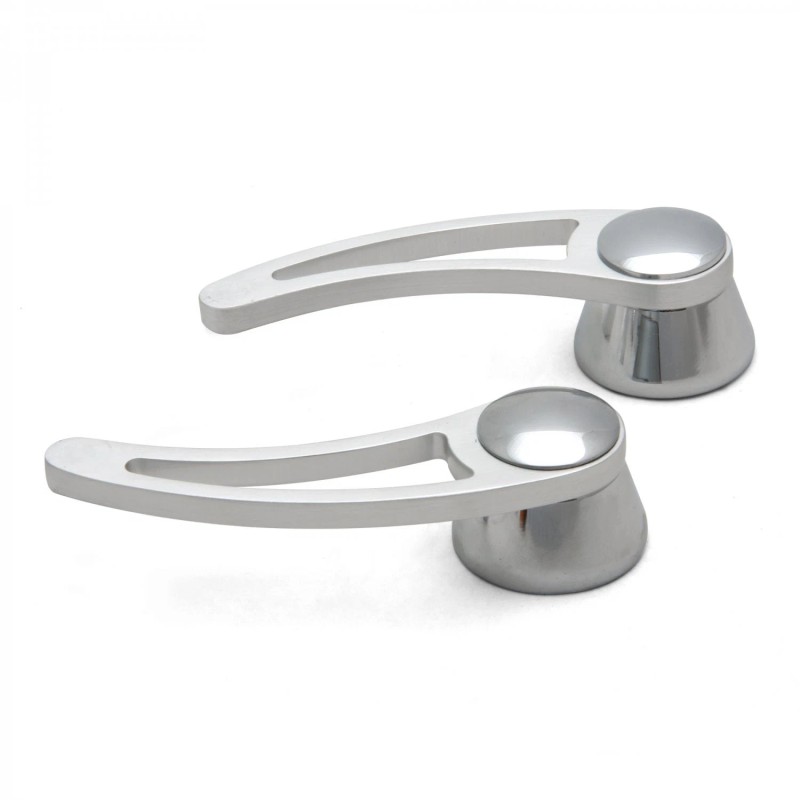 Autoloc Brushed Billet Aluminum Interior Car Door Handle Levers (Pair)