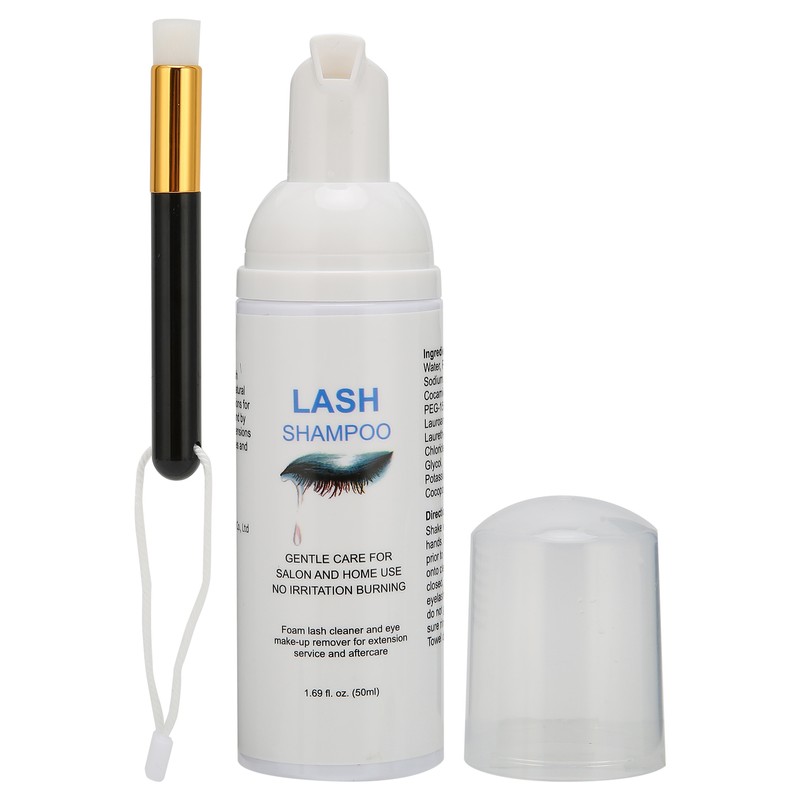 50ml Eyelash Shampoo Mild False Eyelash Grafting Extension Shampoo Cleaning