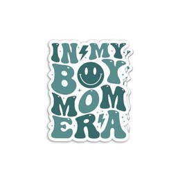 (3pcs) in My Boy Mom Era Sticker Funny Mom Stickers - Gifts for Mom Mommy Mama - Mother's Day - Funny Sticker - Durable & Waterproof - Perfect for Laptops Water Bottles Car - Ideal for Gifting