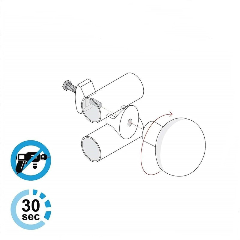 Chrome Extra Hanger For Heated Towel Rail Radiator - Bath