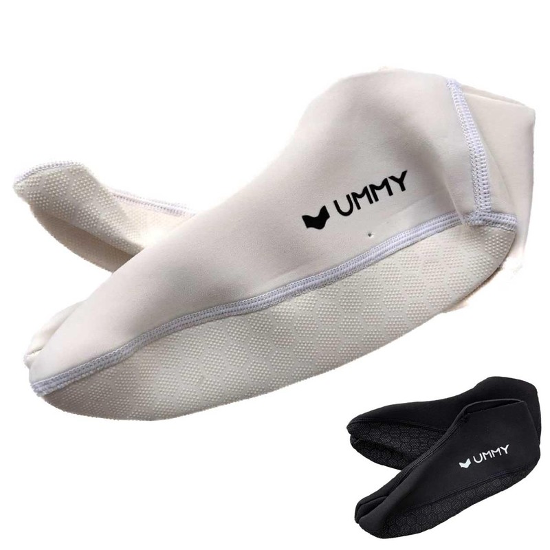 UMMY Diving Fin Socks 2mm Belly Short Tabi (S, White)