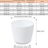 TULMERO Matte Flower Pot, Plastic Planter, Decorative Pot for Large