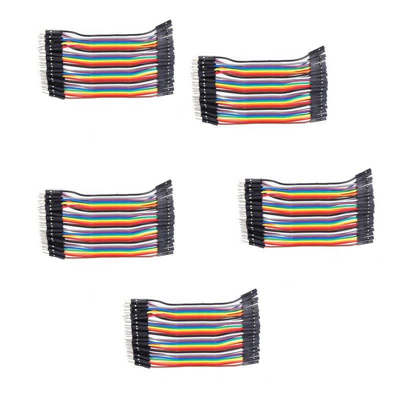 10Pcs Jump Wire Plastic Male to Female Connecting Cable for