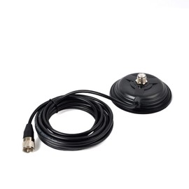 YNISBT Heavy-Duty SO239 Magnetic Antenna Mount Base W/5M(16.4ft) Low Loss RG58 Cable PL259 Connector for Anytone BTECH Icom Car Truck Mobile Radios