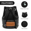 BAIRBRE Golf Valuables Pouch,Bucket Waist Design Golf Pouch Bag with