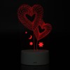4.5V USB 3D Illusion Visual Romantic Night Lamp 7 Colors