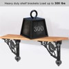 SELEWARE Heavy Duty Shelf Brackets 10 Inch, Bird Shelves Brackets,