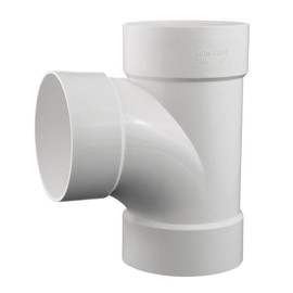 2 Inches PVC DWV Sanitary TEE Street for Drain Waste and Vent, PVC Pipe Fittings Connect Coupling Adapter white (2 Inches)
