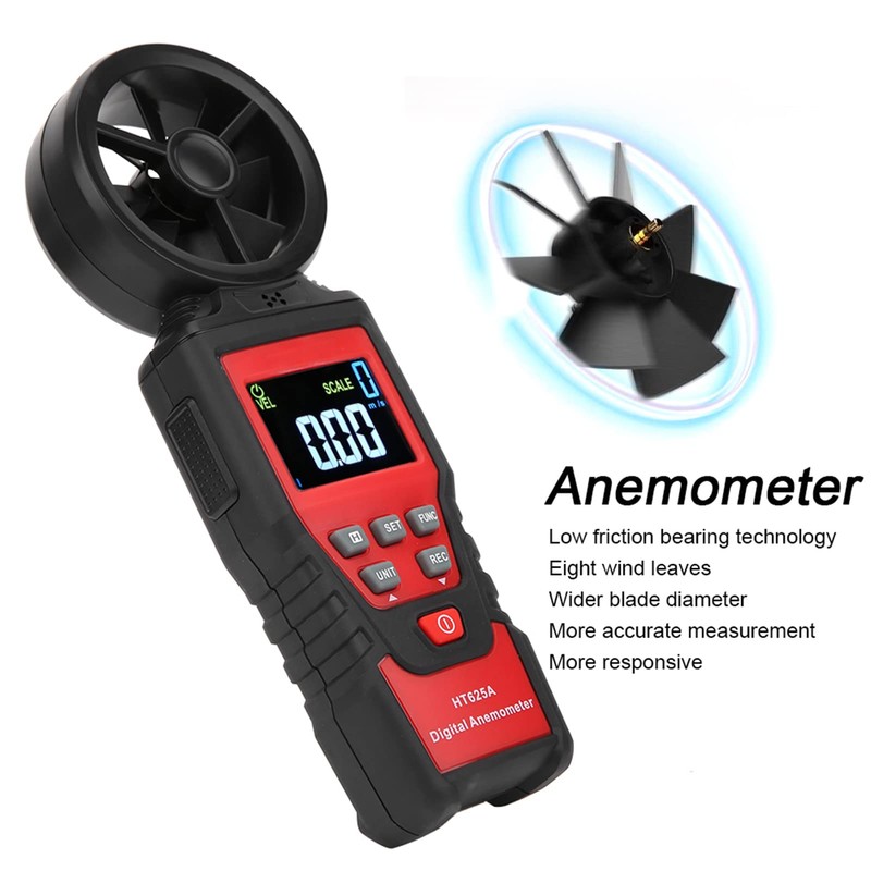 HT625B Anemometer Handheld Portable LCD Digital Wind Speed Measures Air