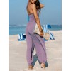 CUPSHE Women's Summer Jumpsuit Halter Sleeveless Pleated Long Romper Outfit
