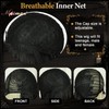 Half Blonde and Black Wig 2 Tone Hair Short Straight