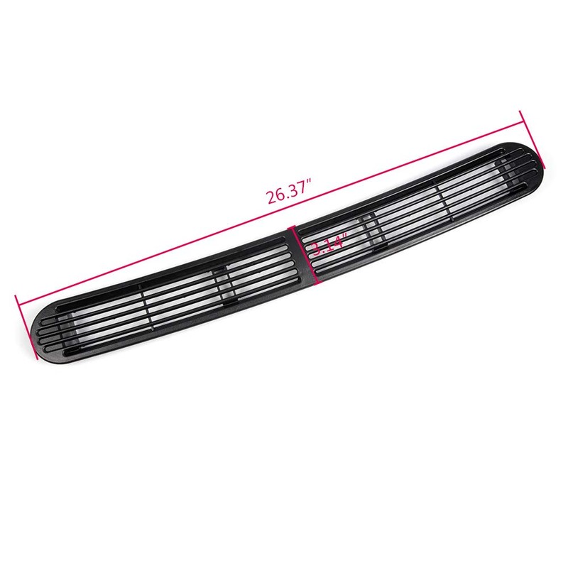 G-PLUS Graphite Dash Defrost Vent Cover Grille Panel Black Compatible