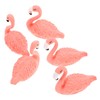 OATIPHO 5pcs Flamingo Nail Art Display Stand Resin Holder for