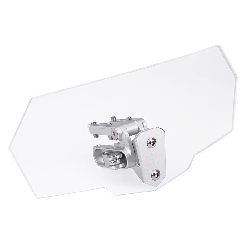 Akozon Motorcycle Windshield Extension Wind Deflector ABS Universal with Adjustable
