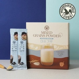 In the mountains and fields The More Delicious Black Misugaru Sticks 50-Set x 2 Packs / Seonsik Meal Replacement / 더고소한블랙미숫가루스틱50세트x2개 / 선식 식사대용