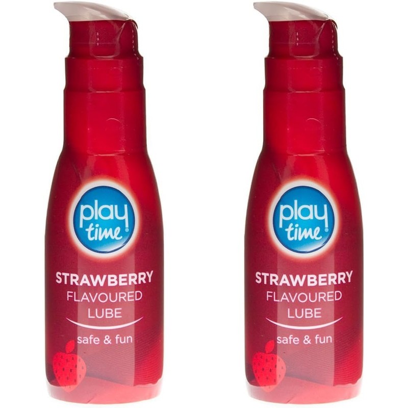 Fun Time Strawberry Stimulating Lube 75ml (2 Pack) Bundled by