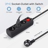 Aigostar 3-Way Power Strip with Switch Table Socket Child Lock