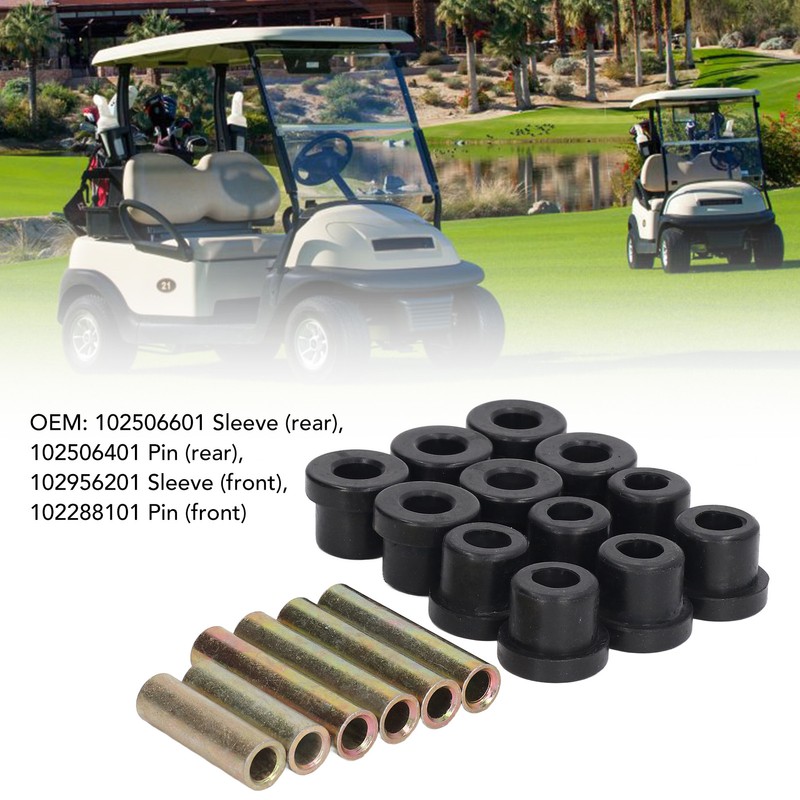 Rear Leaf Spring Bushing Sleeve Kit 102506601 Replacement for Club
