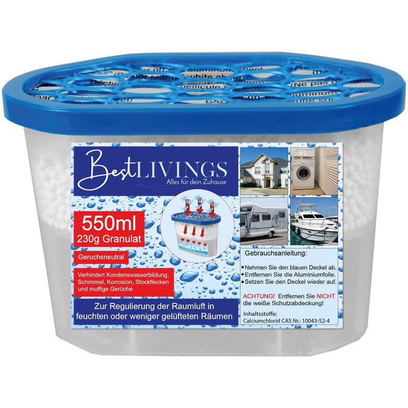 Dehumidifier with 230 g granules, up to 50 m² room