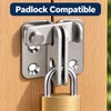 Stainless Steel Right-Open Door Lock Latch – Lockable Security Bolt