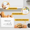 E-far Bread Box for Kitchen Countertop, Metal Bread Storage Container