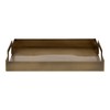 Kate and Laurel Myo Transitional Metal Rectangle Tray; 17 x