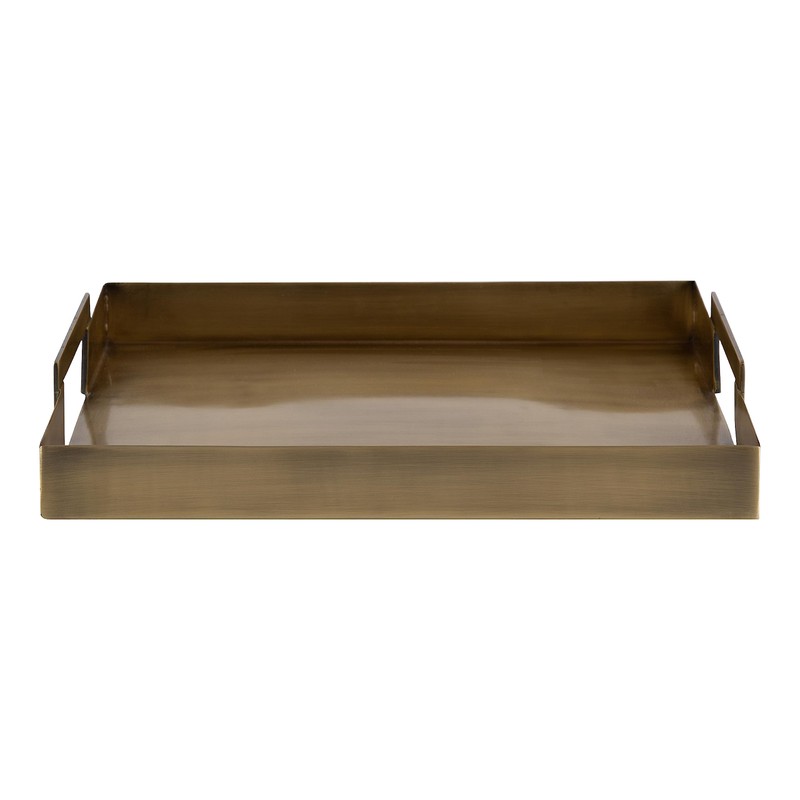 Kate and Laurel Myo Transitional Metal Rectangle Tray; 17 x