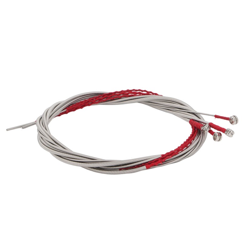 4Pcs Acoustic Bass String Set Stainless Steel Flexible Uniform Vibrations