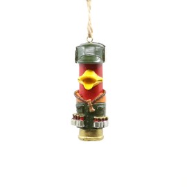 Bella Haus Christmas Shoppe Shotgun Shell Hunter Christmas Tree Ornament | 3” Quirky Duck Hunter Design with Duck Beak & Camo, Handcrafted for Outdoor & Hunting Enthusiasts!