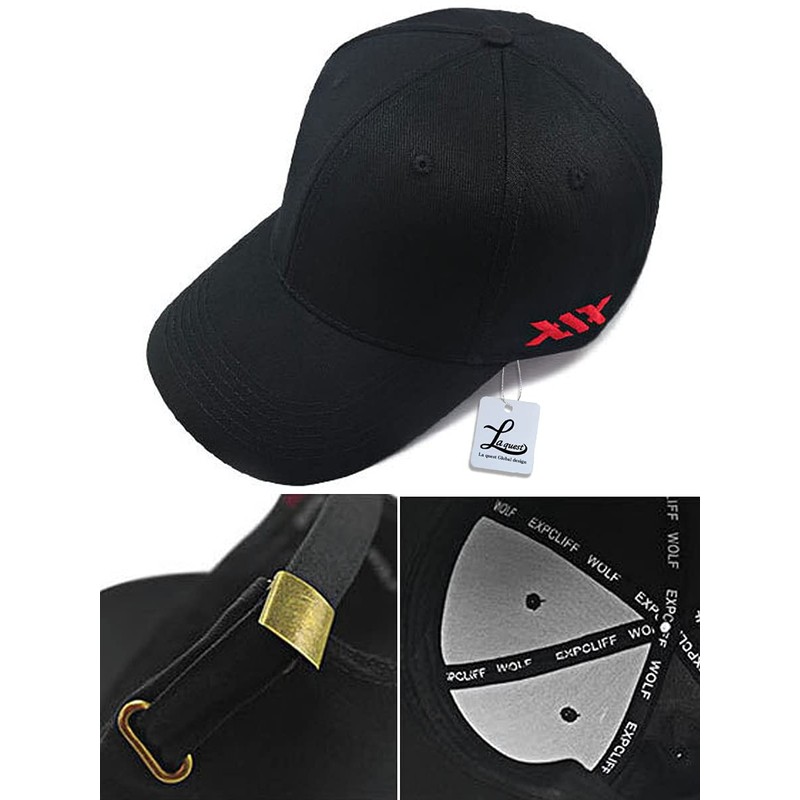 Laquest Large Size, Deep, Embroidered Logo, Cap, Head Circumference, Maximum