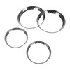 4 Pcs Air Outlet Cover Carbon Fiber Style Dashboard AC