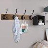 IBosins Wall Mounted Coat Rack, Entryway Hanging , Metal Wood