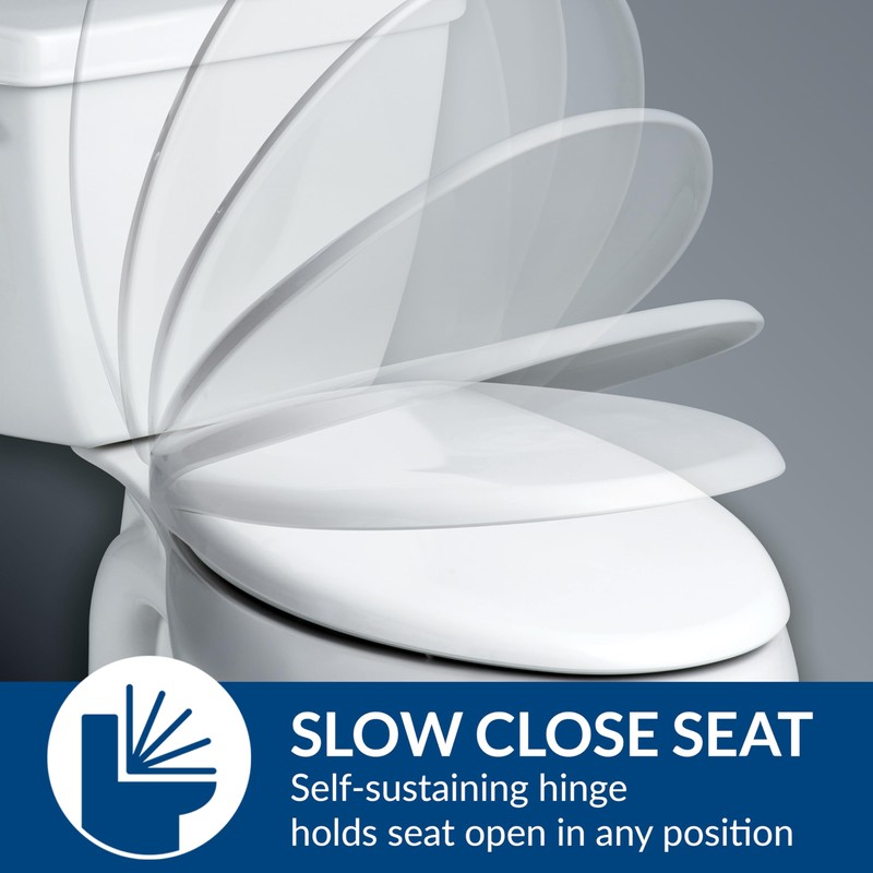 CHURCH 295SSCT Commercial Open Front Plastic Toilet Seat, Heavy Duty