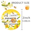 2 Inch A Sweet Ending to A New Bee-ginning Stickers