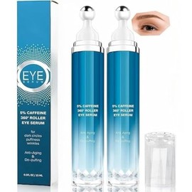 Crema para los ojos con cafeína 2pcs para combatir el envejecimiento, las ojeras, las bolsas para los ojos                                            