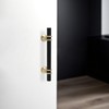 KOMOTIA 10 Pack 3-3/4 Inch Cabinet Pulls knurled Matte Black