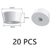 20 PCS White Rubber Feet Pads with Screws for Funitures