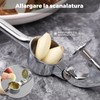 Spremiaglio in acciaio inox da cucina professionale, frantoio aglio, tritatutto